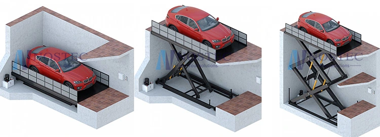 3t Car Scissor Lift Platform for Garage