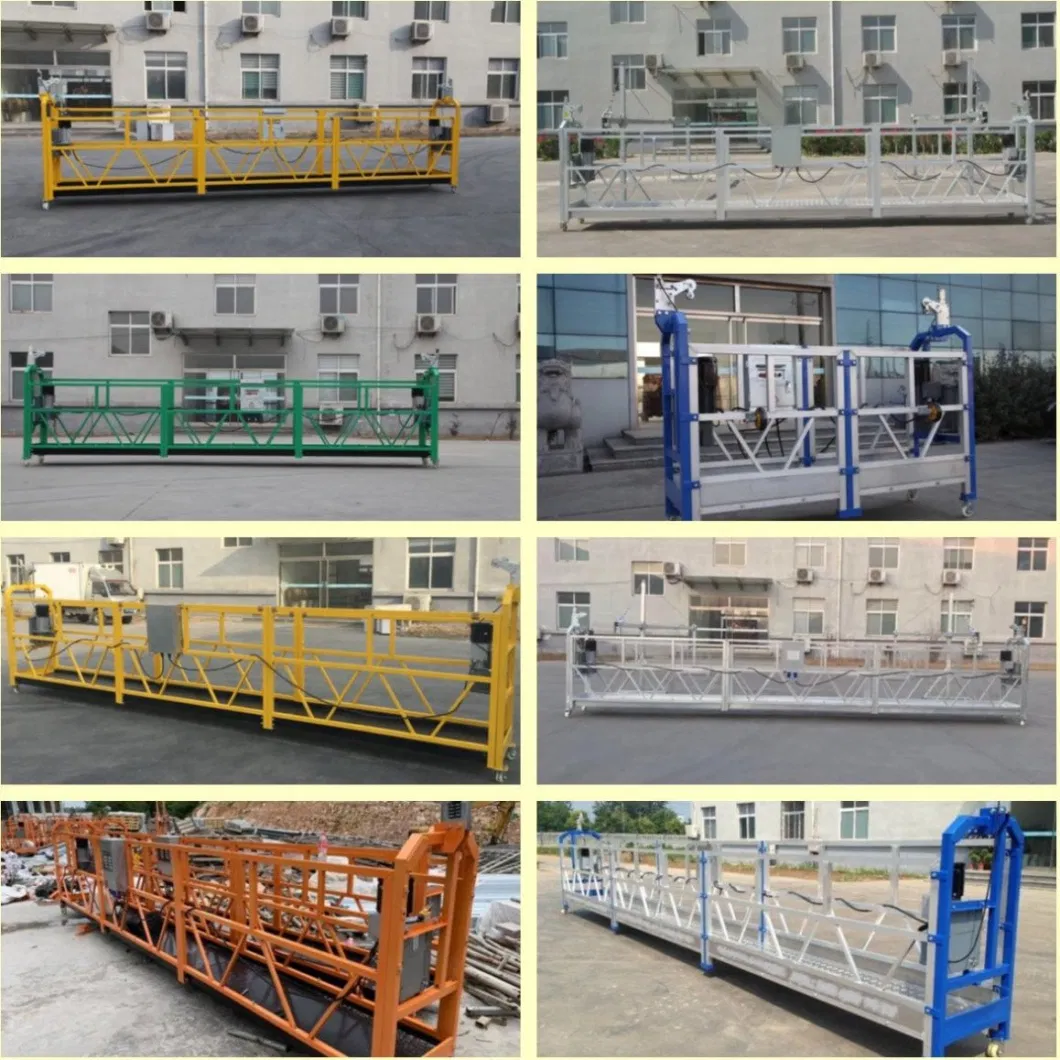 OEM Round Design Wall Gondola Maintenance Cradle L Type Aluminium Suspended Platform