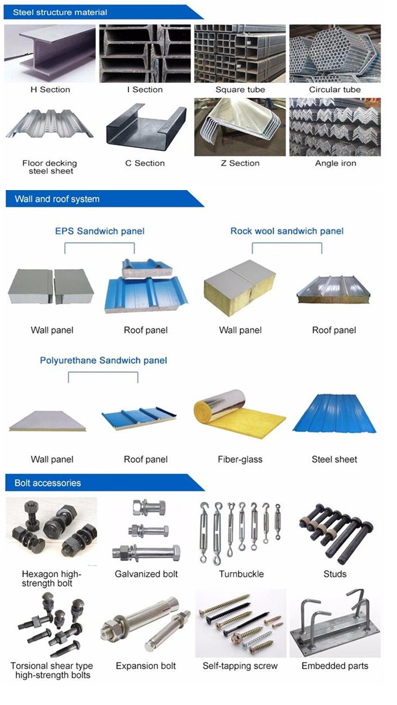 Steel Sturcture Material Galvanized Steel Column Purlin Bar