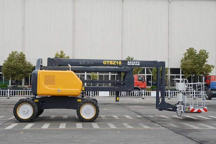 Gtbz18A1 18m Hydraulic Man Lifts Mobile Articulating Boom Lift Aerial Work Platform