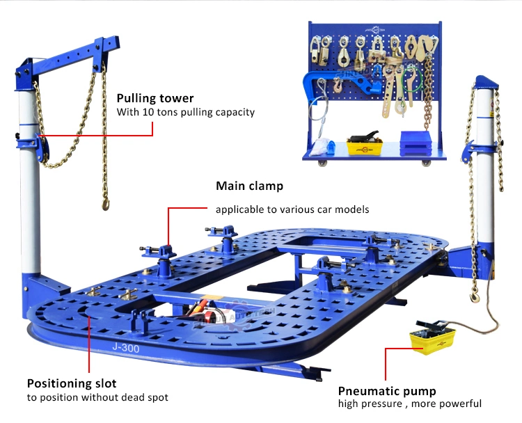 Jintuo 3.5t Auto Body Repair System Car Straightening Bench Accident Car Collision Repair Platform