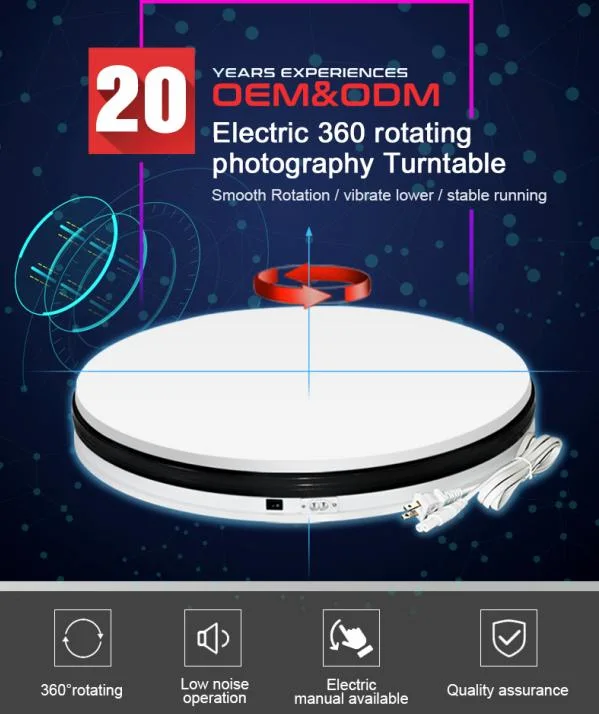 35cm 360 Rotating Photography Turntable 220V Random Rotation Automatic Show Platform