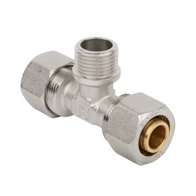 Tee Brass/Pipe/Hose Fittings Copper Connector Compression Brass Fittings