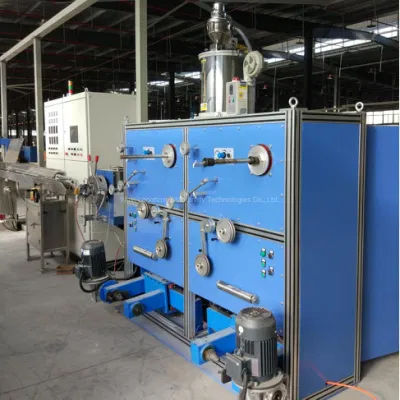 Fiber Optic Cable Extrusion Sheathing Line Making Machine for Optical Fiber Butterfly