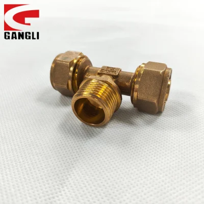 Brass Male Threaded Compression Fittings for Pex / Al-Plastic Pipes
