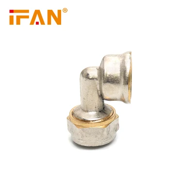 Ifan Carton Packing 16-32mm China Copper Pex Brass Fitting with Double Color