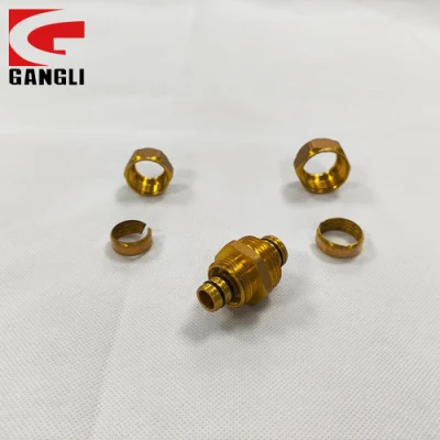 Reduced Straight Brass Compression Fittings for Use with Pex Pipe and PE Al PE Pipe