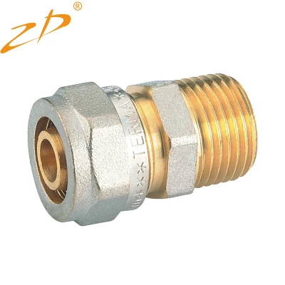 Brass Pex Compression Straight Coupling