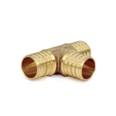  Olde Lead Free Brass Barb Crimp Pipe F1807 Pex Tee Fitting