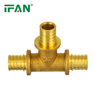 Ifan Factory Sales Plumbing Forged Pex Sliding Fittings Tee Pex Fittings