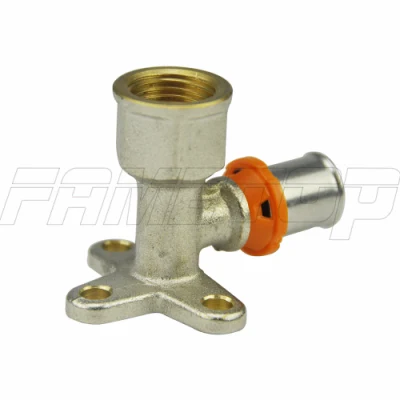 Brass Crimping/Press Fitting for Pex-Al-Pex Multilayer Pipes (PAP) for European Market