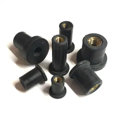 Omonic Rubber Well Nuts with M4 M5 M6 Brass Insert 4mm 5mm 6mm Metric Wellnuts Motorcycle Windscreen Rubber Nut