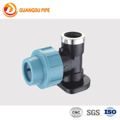 Plastic Material HDPE Pipe Fittings PP Push Fit Compression Fittings