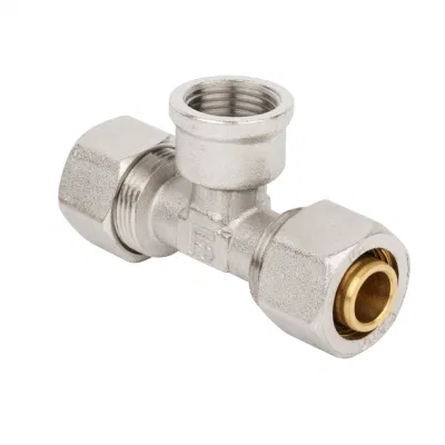 Tee Brass/Pipe/Hose Fittings Copper Connector Compression Brass Fittings