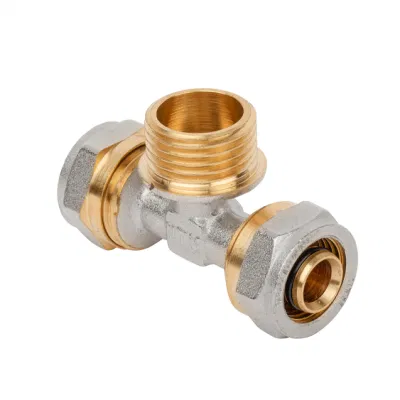 Tee Brass/Pipe/Hose Fittings Copper Connector Compression Brass Fittings
