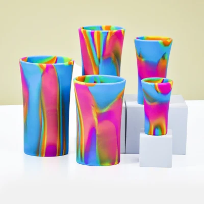 Silicone Drinking Cups Unbreakable Silicone Mug Tea Cups for Home Kitchen