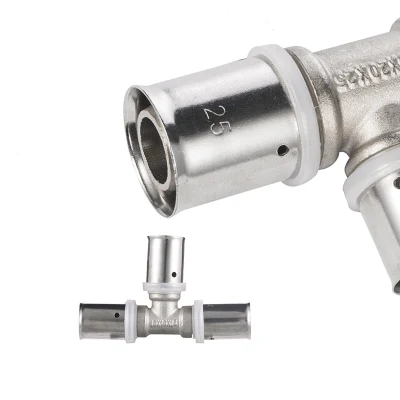 16-32mm Straight Connector Pipe Fitting Tee Pex Press Fitting Pipe Fittings for Pex-Al-Pex Pipe
