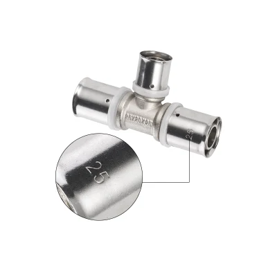 16-32mm Straight Connector Pipe Fitting Tee Pex Press Fitting Pipe Fittings for Pex-Al-Pex Pipe