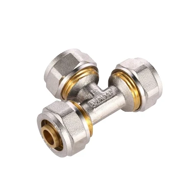 Pex Pipe Full Size 16mm 28mm Brass Fitting Tee Pex Fittings for Pex Al Pex Pipe Fitting