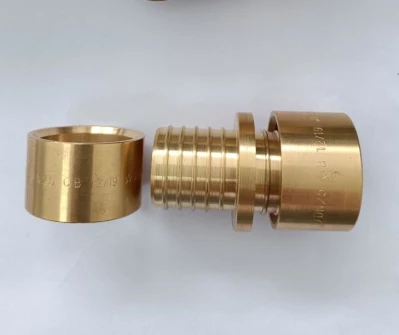 Wholesales Slide Sleeve Socket Pex Al Pex Pipe Adapter Brass Pex Fittings Straight Hose Barb Reducing Brass Sliding Fitting