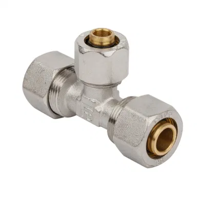 Tee Brass/Pipe/Hose Fittings Copper Connector Compression Brass Fittings
