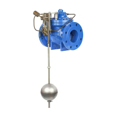 Angle Type Piston Actuated Float Ball Altitude Water Level Control Valve (H142X)