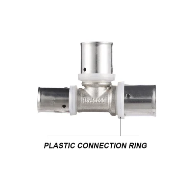 Tee Pex Press Pipe Fittings for Pex-Al-Pex Pipe Underfloor Heating System
