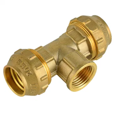 Male Coupling Brass Pipe Connector Compression Copper Pipe