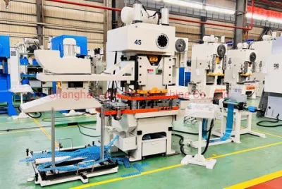 Jl 21-45b Hydraulic Cold Stamping Press (with numerical control) for The Manufacture of Lamellae of Copper Aluminum Heat Exchangers.