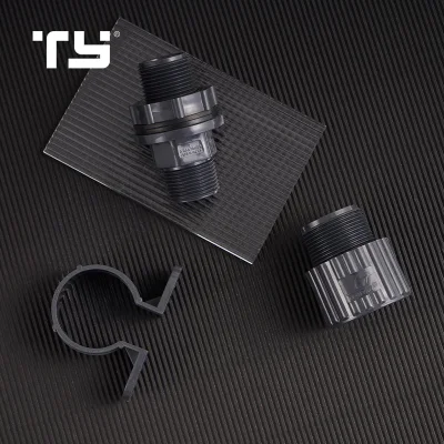 Tank Connector Male Union PVC Sch80 Plastic Pipe Compression Fittings Certificate
