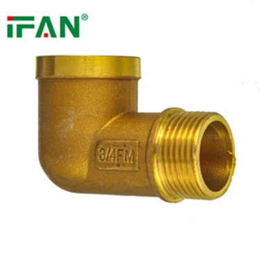Ifan Factory Price Customized Male Threaded Pex Brass Plumbing Fittings 1/2&quot;-1&quot; Brass Fittings