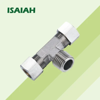 High Qualty Pneumatic All Copper Connector Straight-Through Push-in Air Tube Compression Fittings