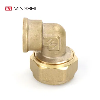 Mingshi OEM Brass Compression Fitting Male/Female Elbow for Water System with Aenor, Skz, Wras, Acs Certificates