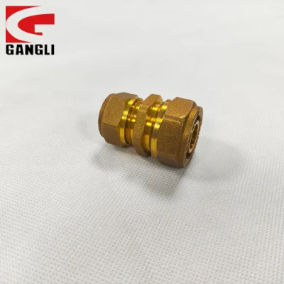Reduced Straight Brass Compression Fittings for Use with Pex Pipe and PE Al PE Pipe