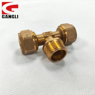 Brass Male Threaded Compression Fittings for Pex / Al-Plastic Pipes