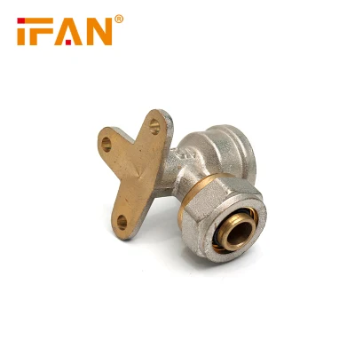 Ifan Carton Packing 16-32mm China Copper Pex Brass Fitting with Double Color