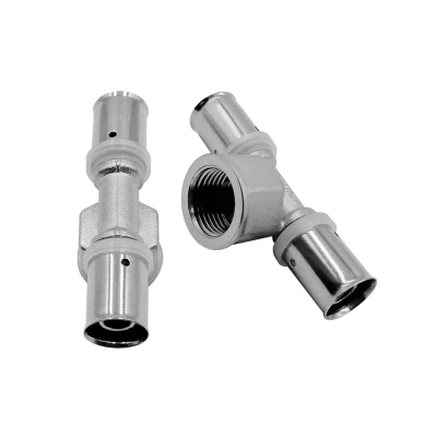 Pex Press Tee Fitting Brass Press Fittings Pipe Fittings with Female Thread