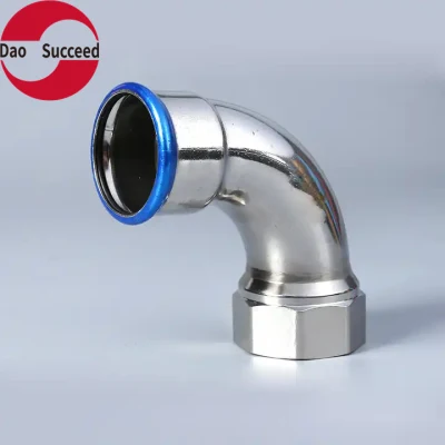 Wholesale Cheap Anti-Corrosion 90 Degrees Internal Thread Elbow Single Press Fit Fittings Stainless Steel 304/316