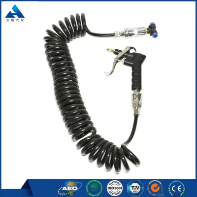 Spring PU Tube with Air Duster Spray Gun Spiral Hose Truck Dust Blower Clean Nozzle Blow Tool Kit Pneumatic Tools