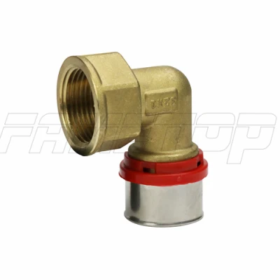 Brass Crimping/Press Fitting for Pex-Al-Pex Multilayer Pipes (PAP) for European Market