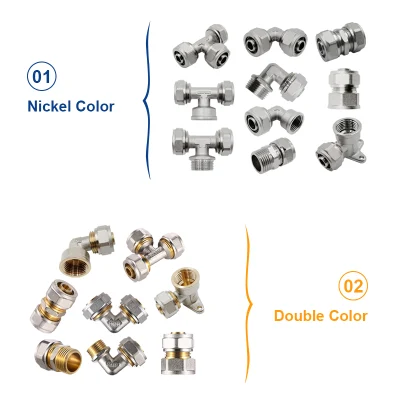 Manufacture 16-32 mm Male Thread Pex Fittings Floor Heating Plumbing Fittings Compression Tube 18mm Brass Fittings Brass Pipe Fittings