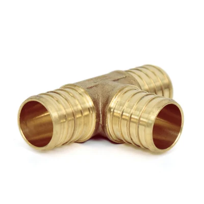 Olde Lead Free Brass Barb Crimp Pipe F1807 Pex Tee Fitting