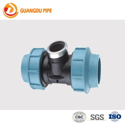 Plastic Material HDPE Pipe Fittings PP Push Fit Compression Fittings