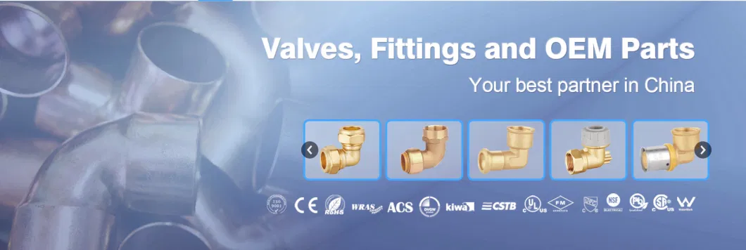 Brass Compression Fittings Straight Coupling for PE Pipe