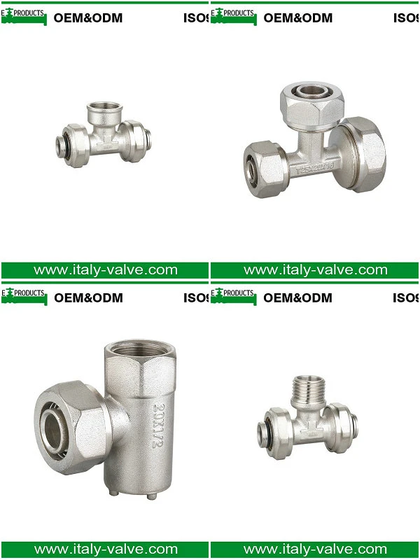 Wallplate Brass Male Elbow Compression Fitting for Pex Al Pex Fitting