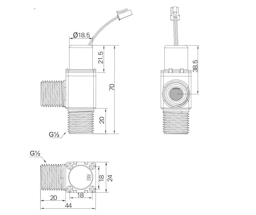 3V DC &phi; 18.5mm Diameter Sensor Faucet Automatic kitchen Faucet Box Water Solenoid Valve