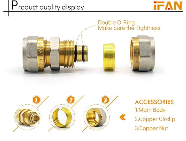 Ifan Pex Brass Fitting Brass 90 Degree Pex Female Elbow Fitting