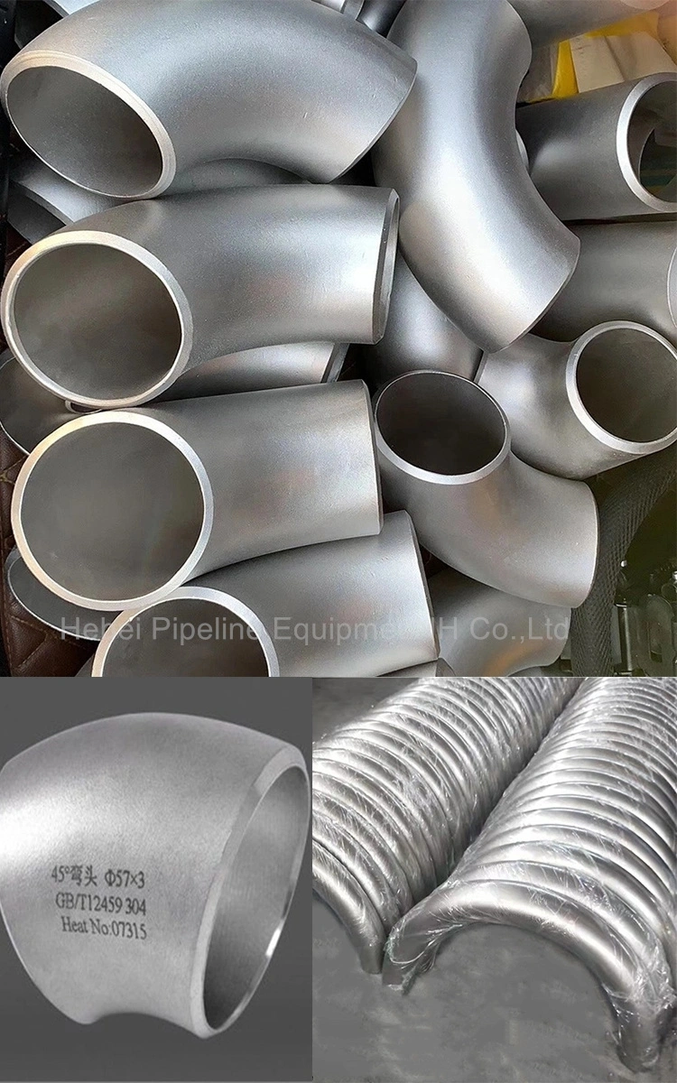 Sch80 6in Stainless Steel Press Fitting 90 Degree Bend Welded Pipe Elbows