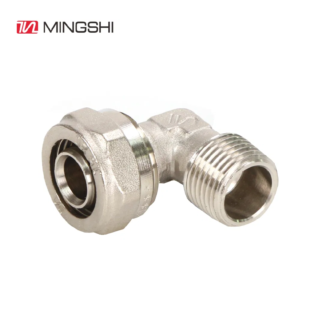 Mingshi OEM Brass Compression Fitting Male/Female Elbow for Water System with Aenor, Skz, Wras, Acs Certificates