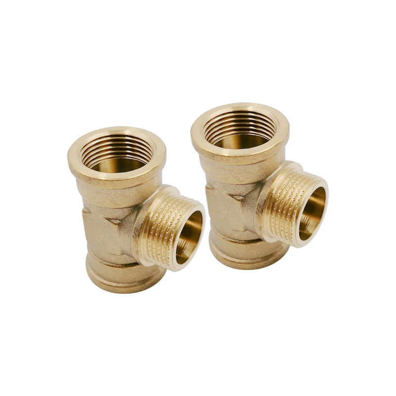 Thread Connector Brass Compression Fittings Brass Fittings Straight Coupling for Water and Gas